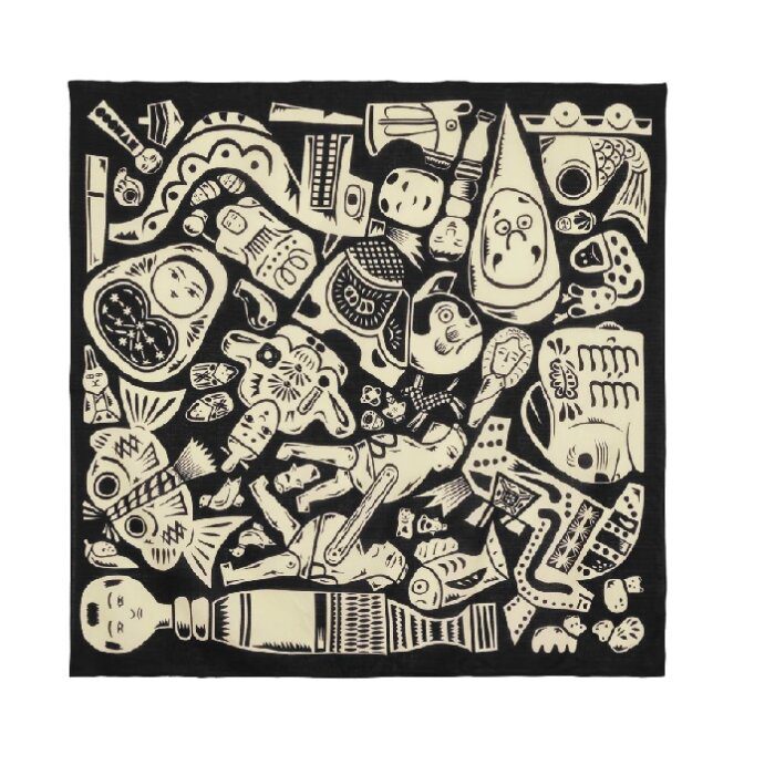 100 Japanese Folk Toys Black