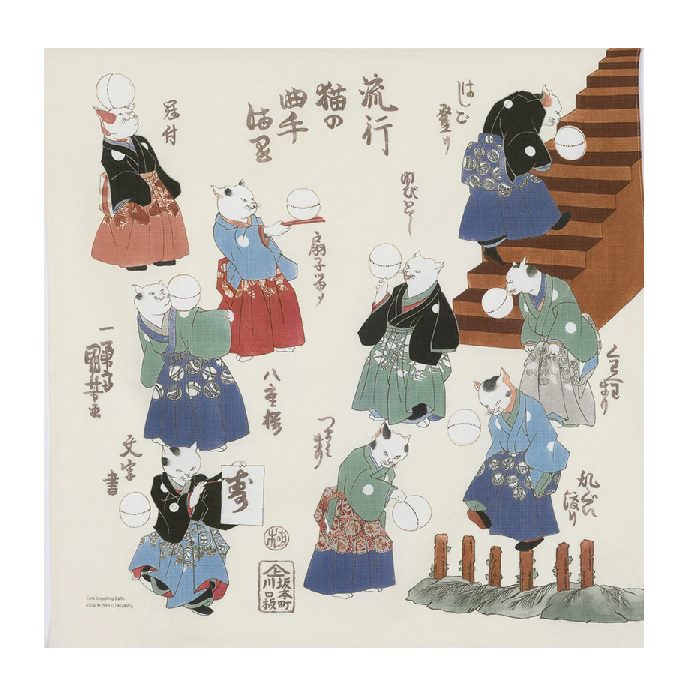 Furoshiki 70 | Ukiyo-e Cats