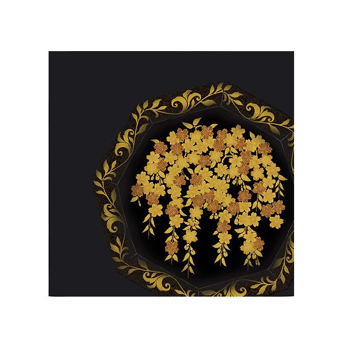 58 Cherry Blossom black Pattern