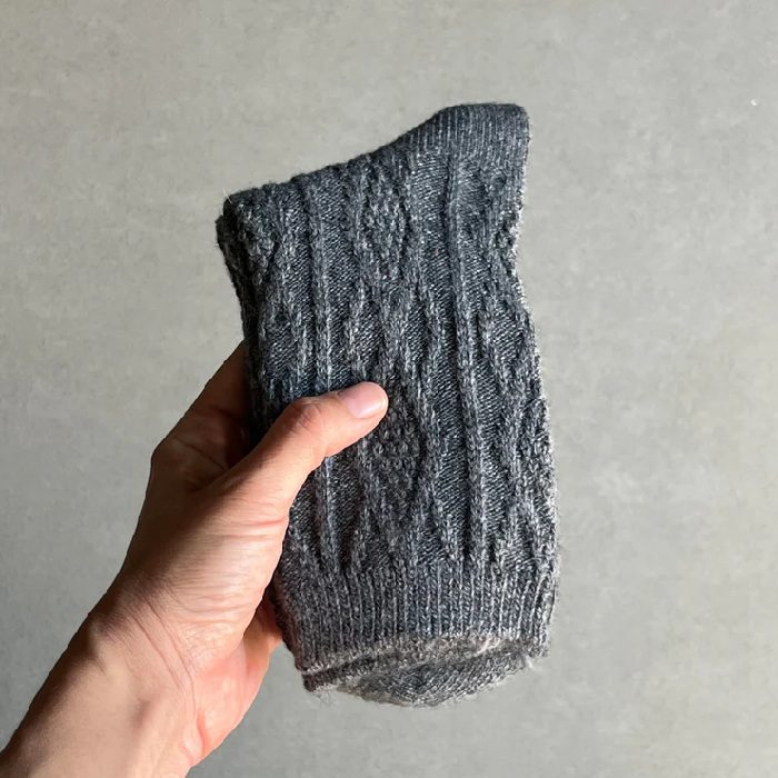 גרב סריג אפור | 36-40