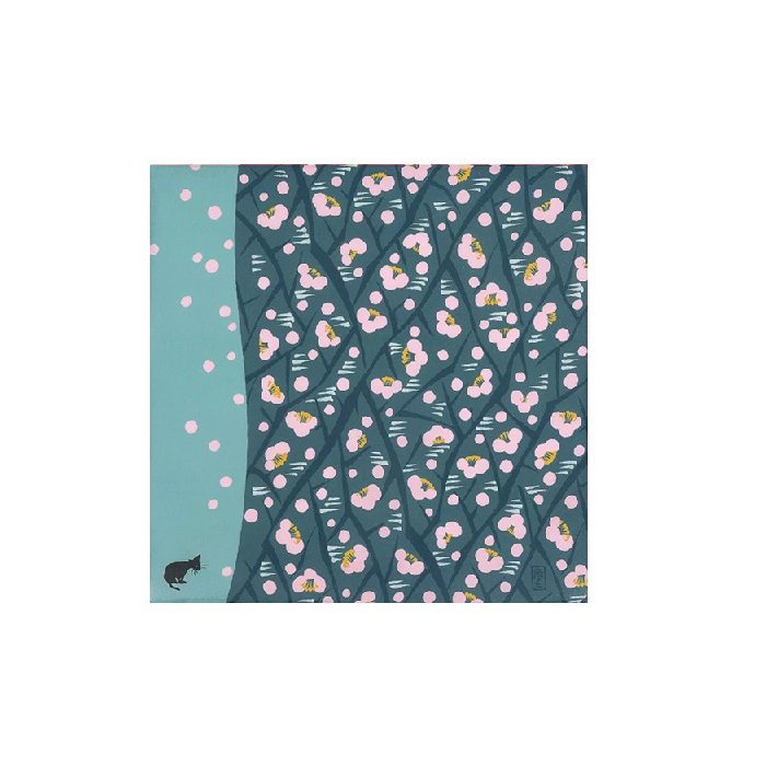 Furoshiki 48 | Apricot & cat