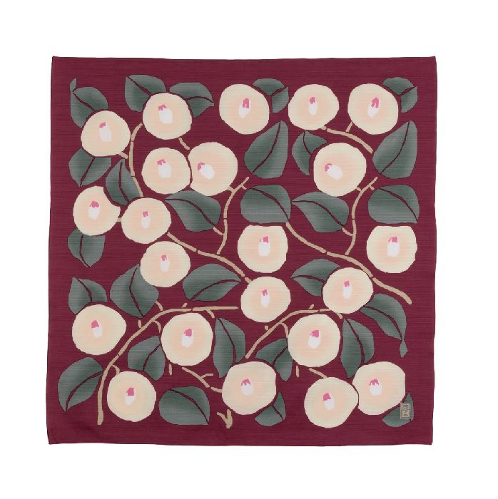Furoshiki 90 | Camellia Bordeaux
